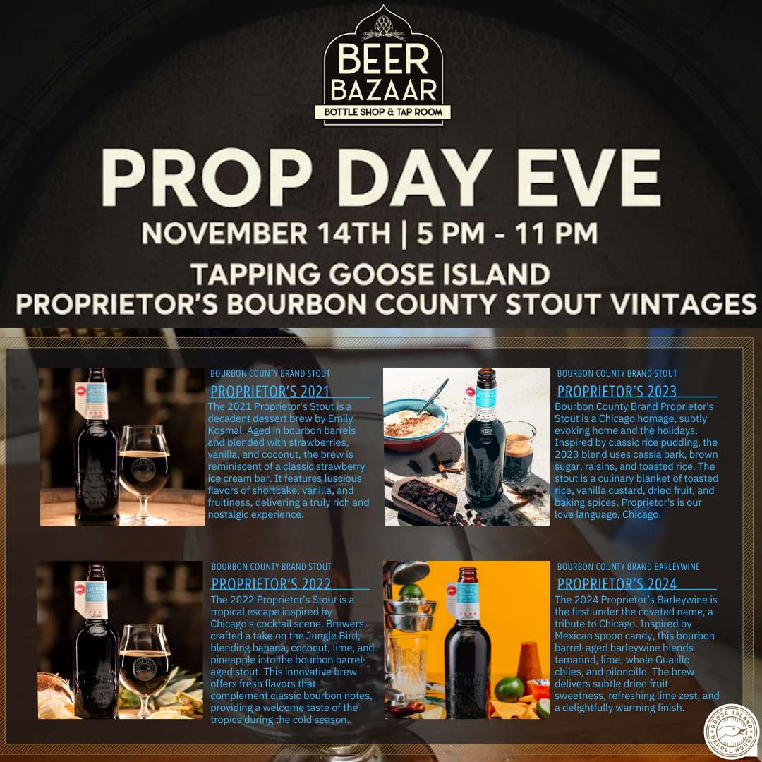 Prop Day Eve: A Proprietors Vertical Takeover at Beer Bazaar